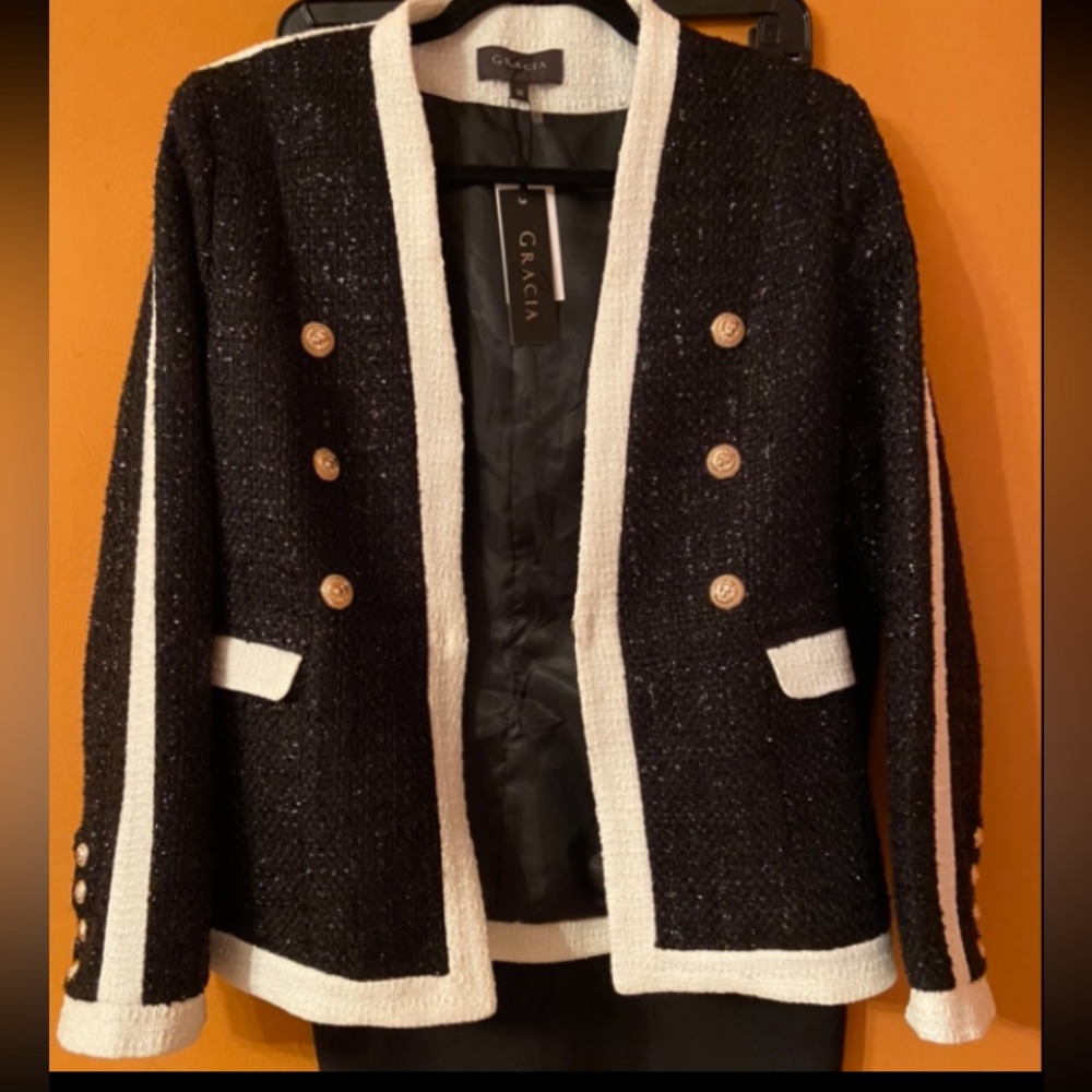 Gracia Tweed Jacket, NWT